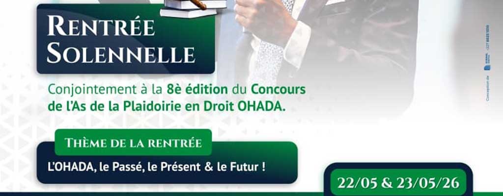 affiche événement OHADA à Niamey