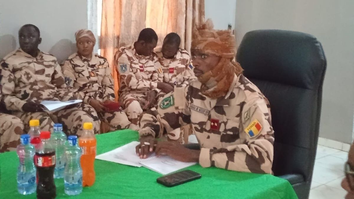 Forces militaires tchadiennes et centrafricaines en patrouille frontalière