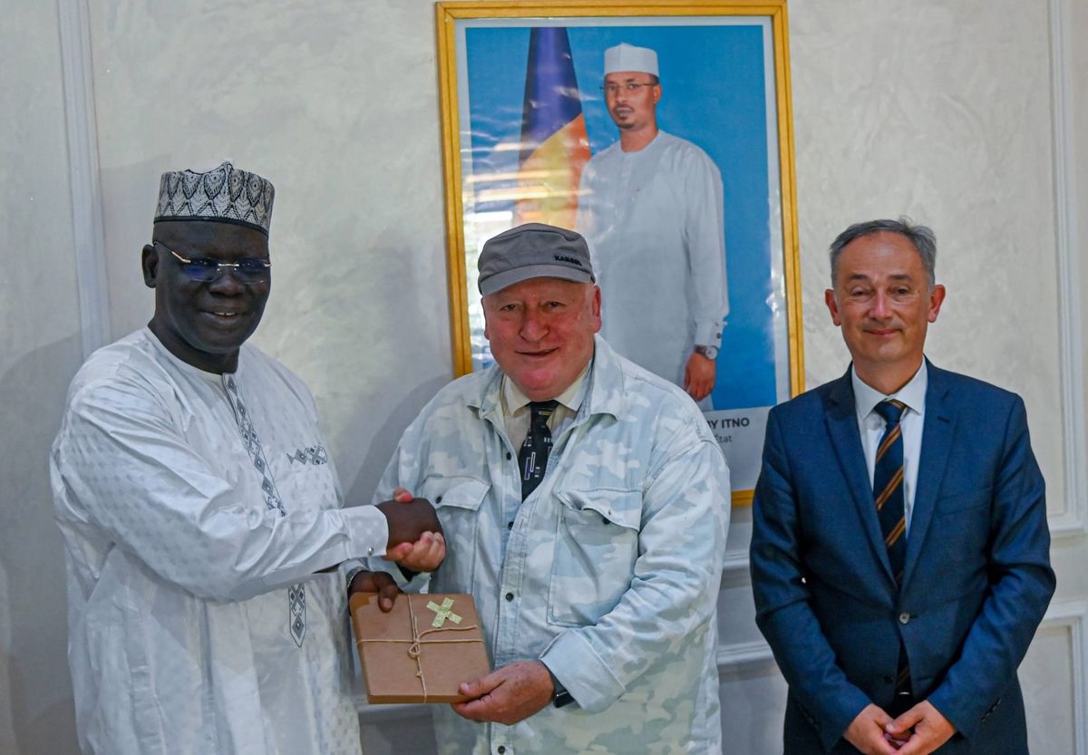 Signataires d'un partenariat technologique entre le Tchad et la Turquie