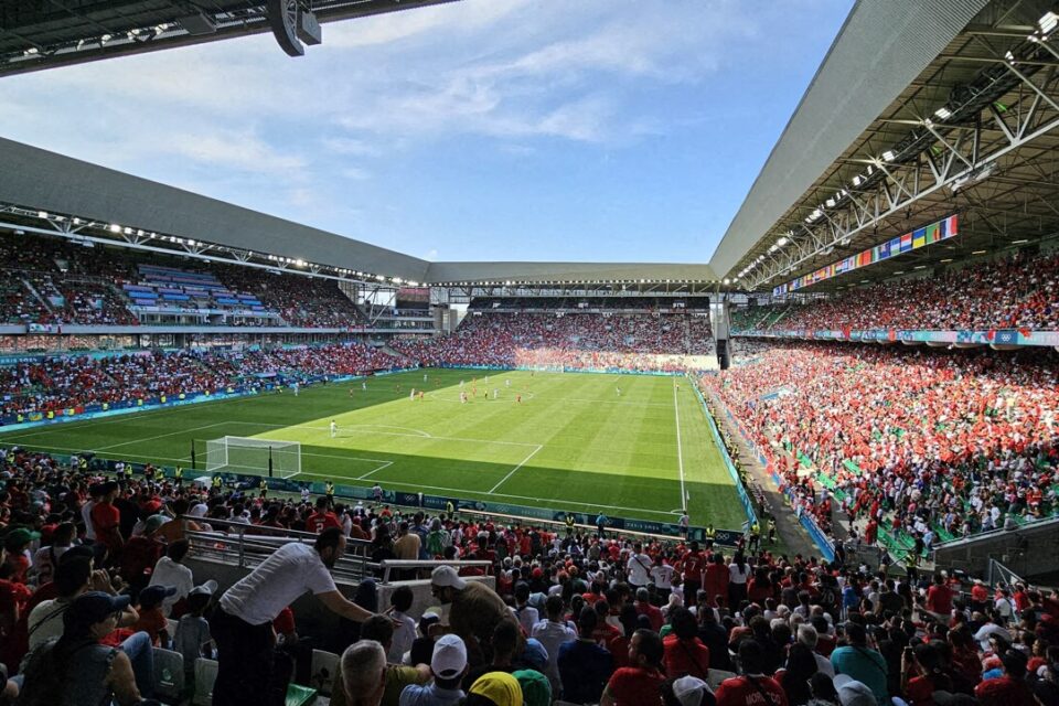 Stade Geoffroy-Guichard lors d'un match de l'AS Saint-Étienne