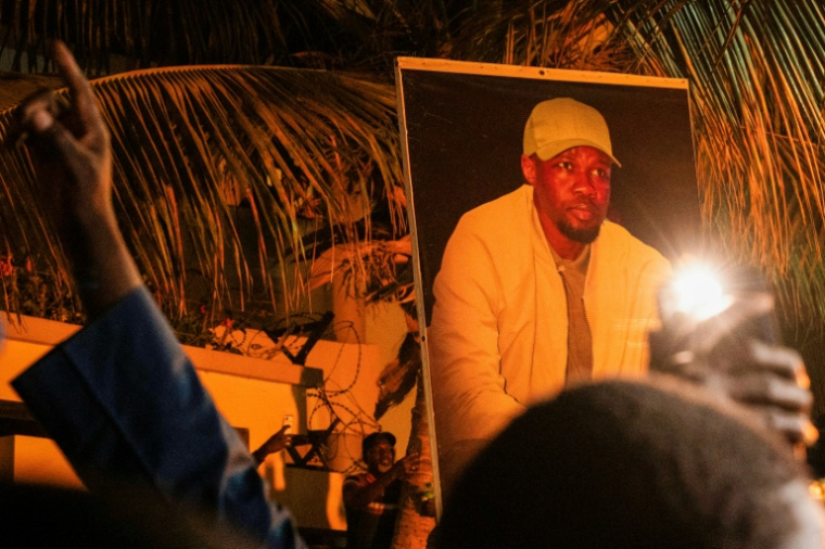 Partisans d'Ousmane Sonko manifestant à Dakar