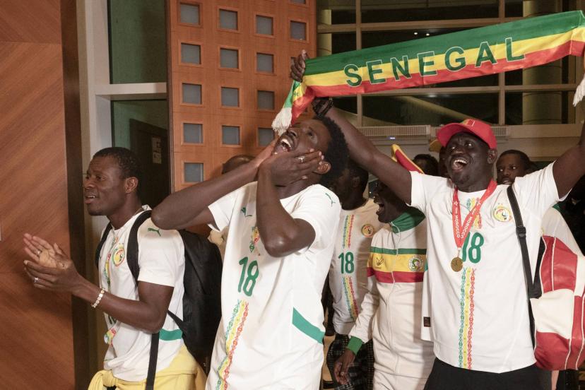 Accueil des supporters sénégalais à l'aéroport international de Ndiass