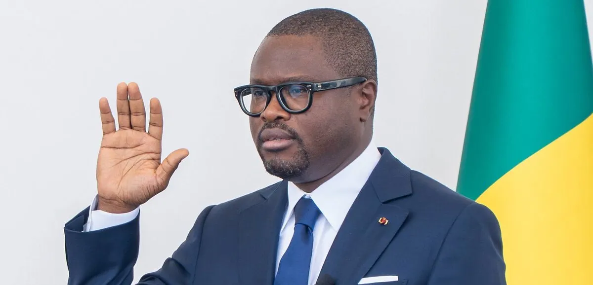 Le président Romuald Wadagni lors de son investiture à Cotonou