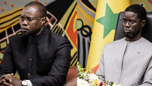 Montage photo de Bassirou Diomaye Faye et Ousmane Sonko