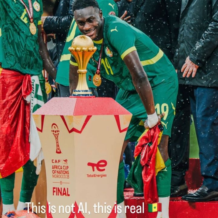 Story de Moussa Niakhaté le 17 mars 2026 après l'annonce de la CAF d'annuler le sacre du Sénégal à la CAN 2025.