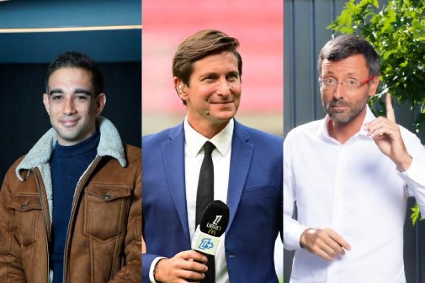 Paul Tchoukriel, Xavier Domergue et Olivier Ménard lors d’une émission précédente