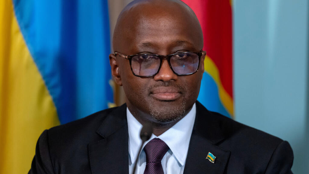 Le ministre des Affaires étrangères du Rwanda, Olivier Nduhungirehe, lors de la signature d'un accord de paix entre le Rwanda et la République démocratique du Congo au Département d'État à Washington, le 27 juin 2025 [photo d'illustration].