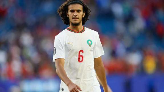 Ayyoub Bouaddi en action lors d'un match