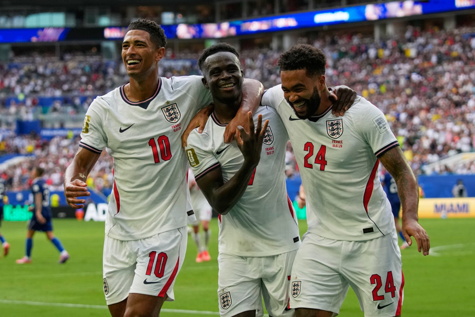 Kylian Mbappé en action lors du match France-Angleterre