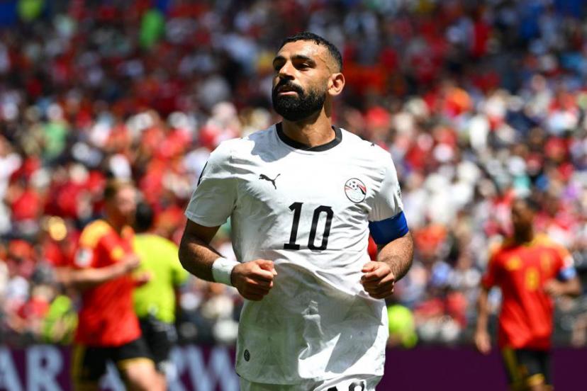 Mohamed Salah avec l'Égypte lors d'un match de Coupe du monde 2026