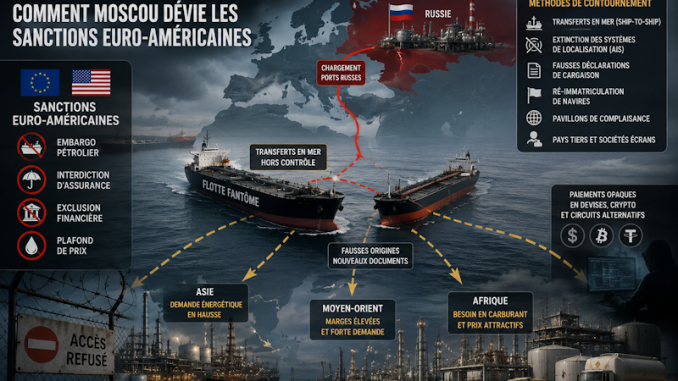 illustration du trafic de carburant russe via le Maroc