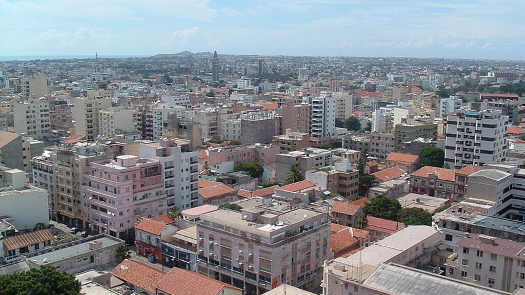 Vue panoramique du quartier du Plateau, cœur économique de Dakar au Sénégal