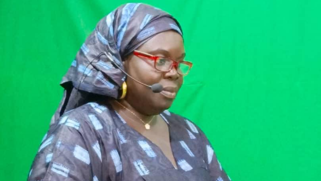 Mariama Sonko lors du lancement du mouvement Nous sommes la solution au Togo. Elle incarne la lutte pour l'autonomie des femmes via l'agriculture durable.