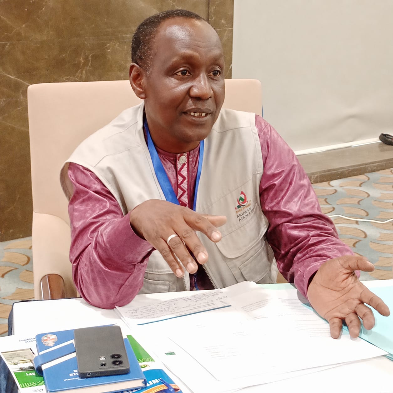 Boubacar Hamidou, directeur de la HACP, explique les actions de l'institution