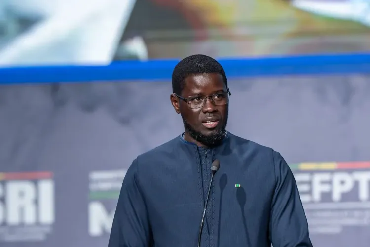 Le président Bassirou Diomaye Faye lors du lancement de son nouveau parti