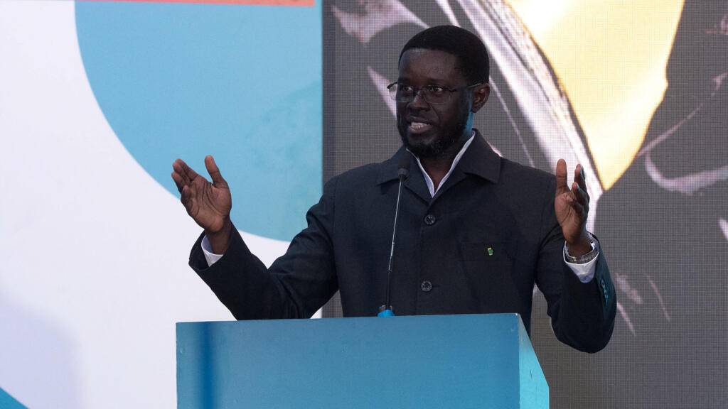 Le président sénégalais Bassirou Diomaye Faye lors du lancement de son parti Kiiraay à l'hôtel King Fahd à Dakar, le 25 juillet 2026.