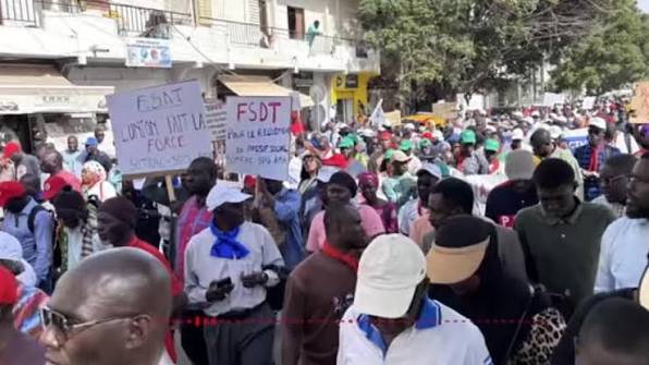 Syndicalistes sénégalais réunis pour l'Appel de Dakar
